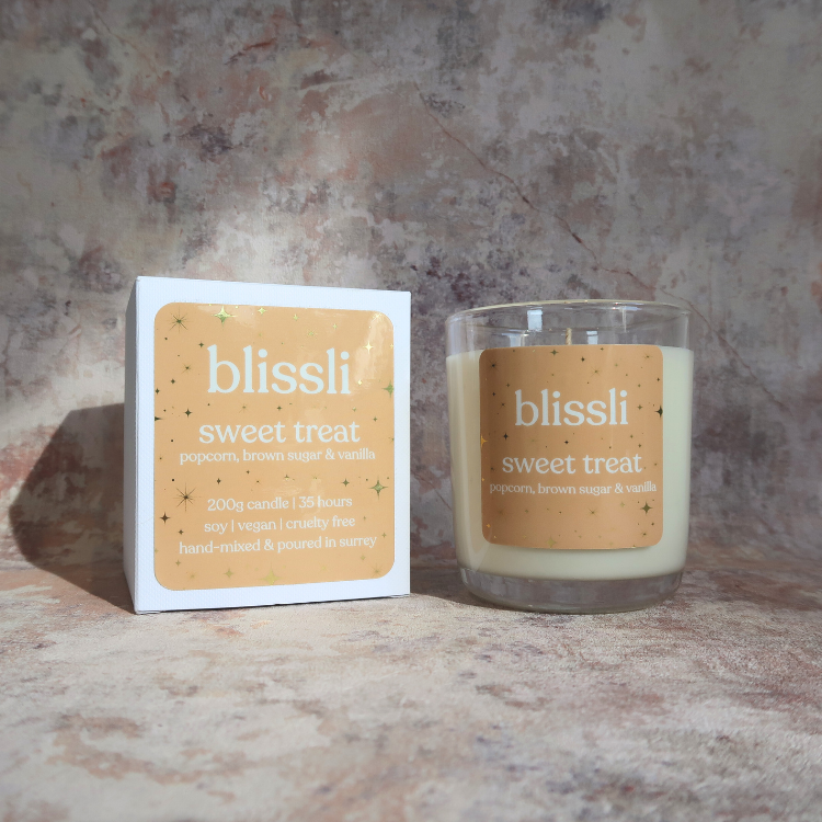 sweet treat – buttery popcorn & brown sugar soy candle