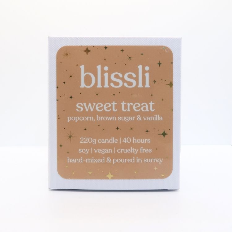 sweet treat soy candle gift box – front of eco-friendly recyclable packaging