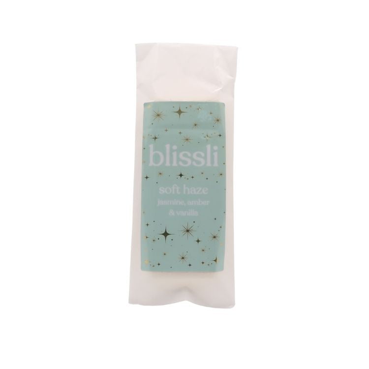 soft haze wax melt by blissli – jasmine, amber and vanilla soy wax snap bar