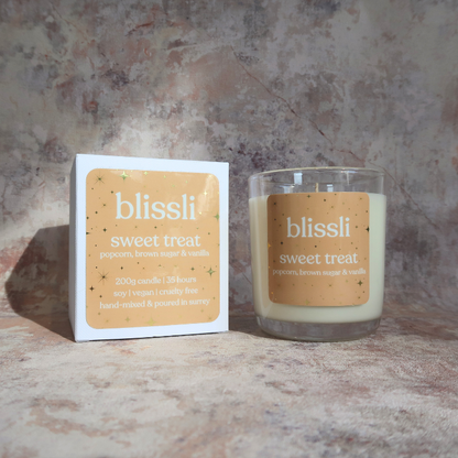 sweet treat – buttery popcorn & brown sugar soy candle