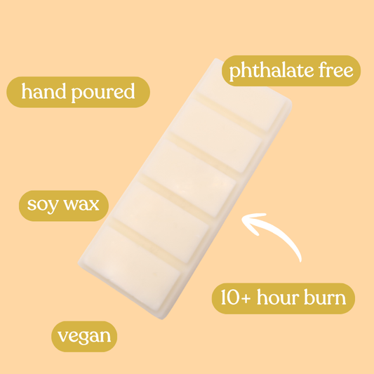 tropical calm – elderflower, coconut & caramel 50g wax melt