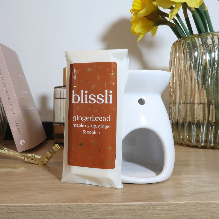 gingerbread 50g wax melt snap bar by blissli – maple syrup, ginger and cookie