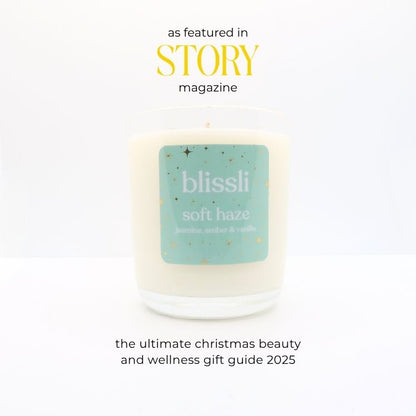 soft haze – jasmine, amber & vanilla 220g soy candle