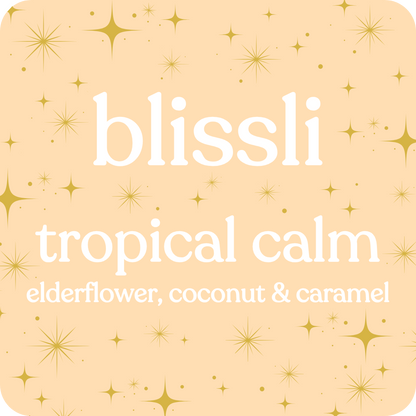 tropical calm – elderflower, coconut & caramel soy candle