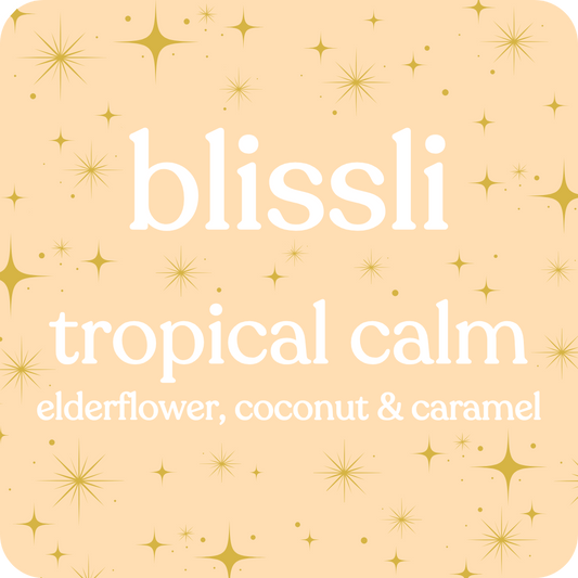 tropical calm – elderflower, coconut & caramel soy candle