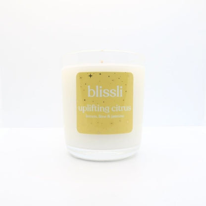 uplifting citrus – lemon, lime & jasmine 220g soy candle